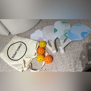Pickleball Paddle Set with Balls